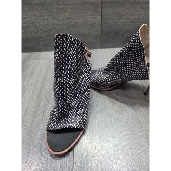 Balenciaga Python Style Printed Leather Sandals Black 37,5 S000032 - Picture 3 of 11